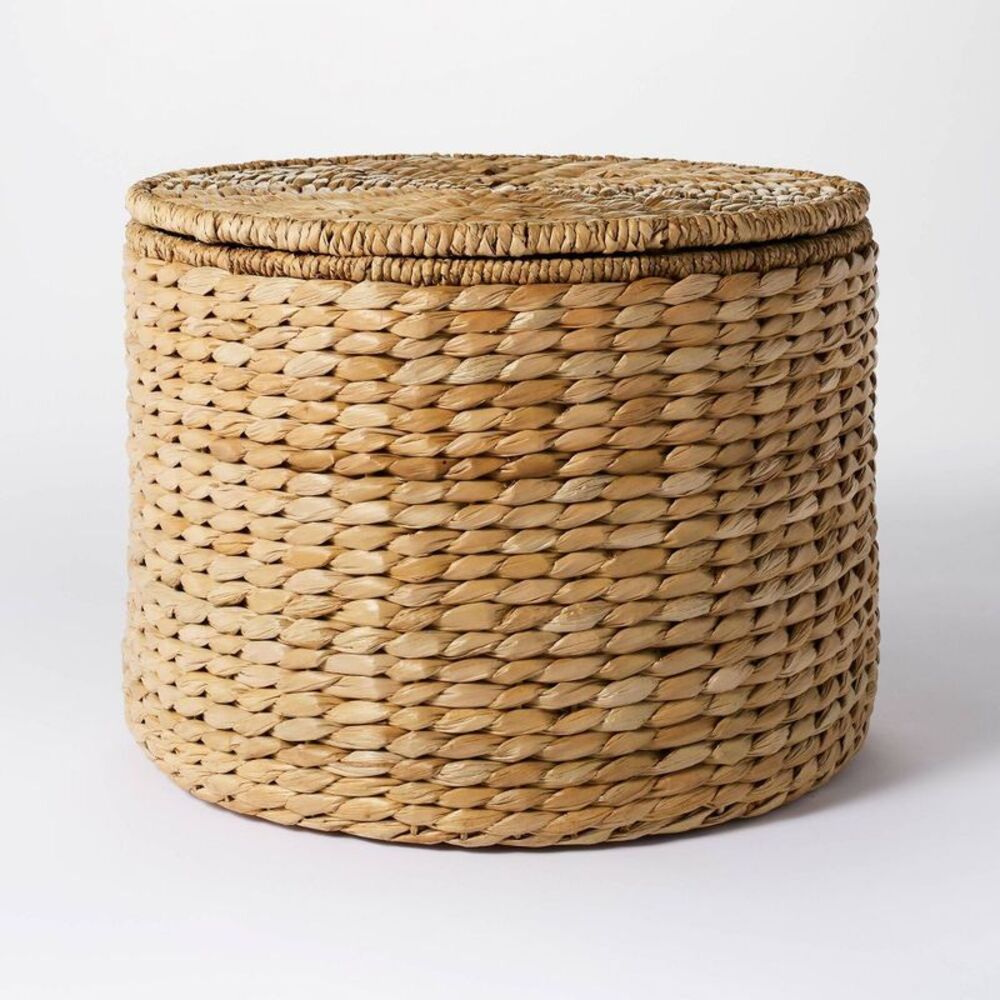 Woven Storage Ottoman Natural - Threshold designed Natural